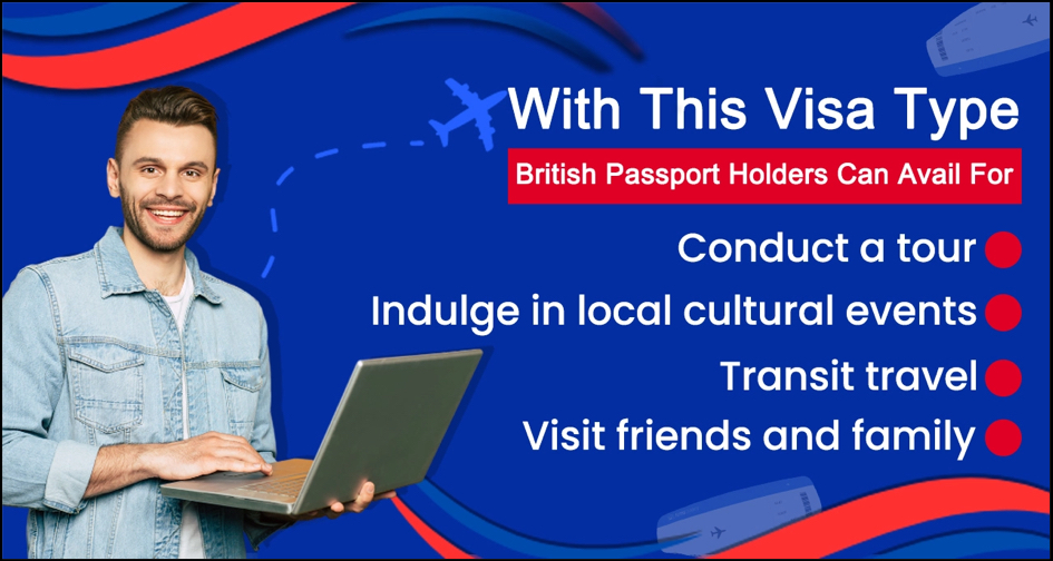 With this Visa Type British Passport Holders can Avail for